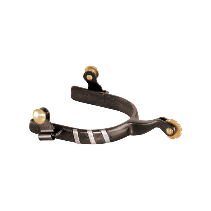 Schwarze Lakota-Sporen mit Metalleinlage SR00015