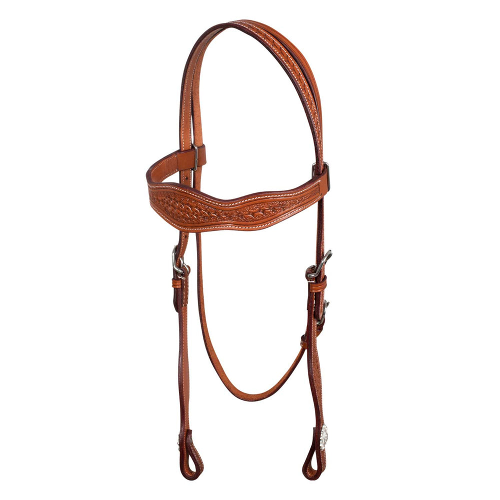 McBryan western headstall basket tooling MBH01001