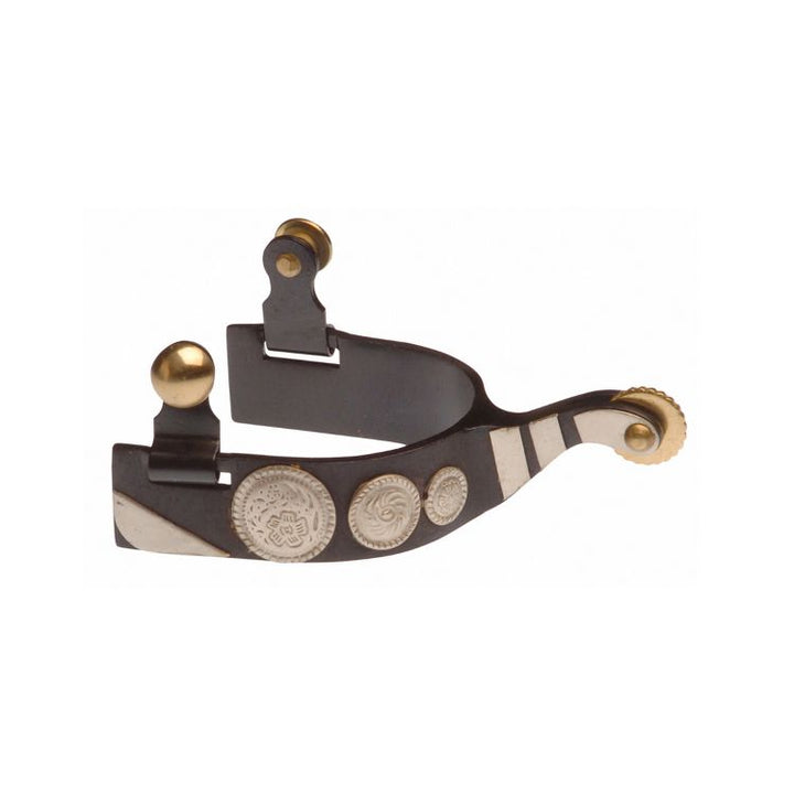 Schwarze Lakota-Sporen mit Metallplatte SR00023