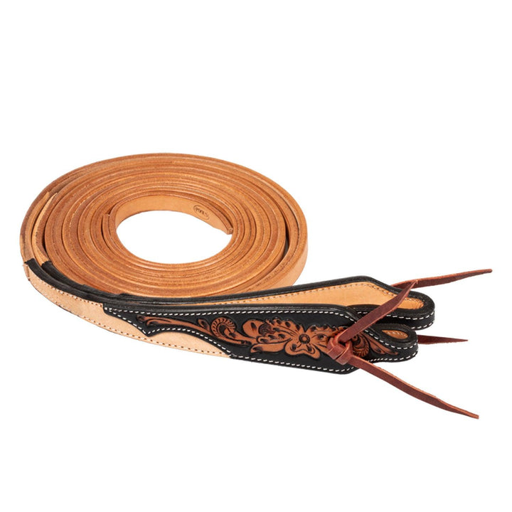 Pool's Westernzügel mit dunkler Blumenprägung