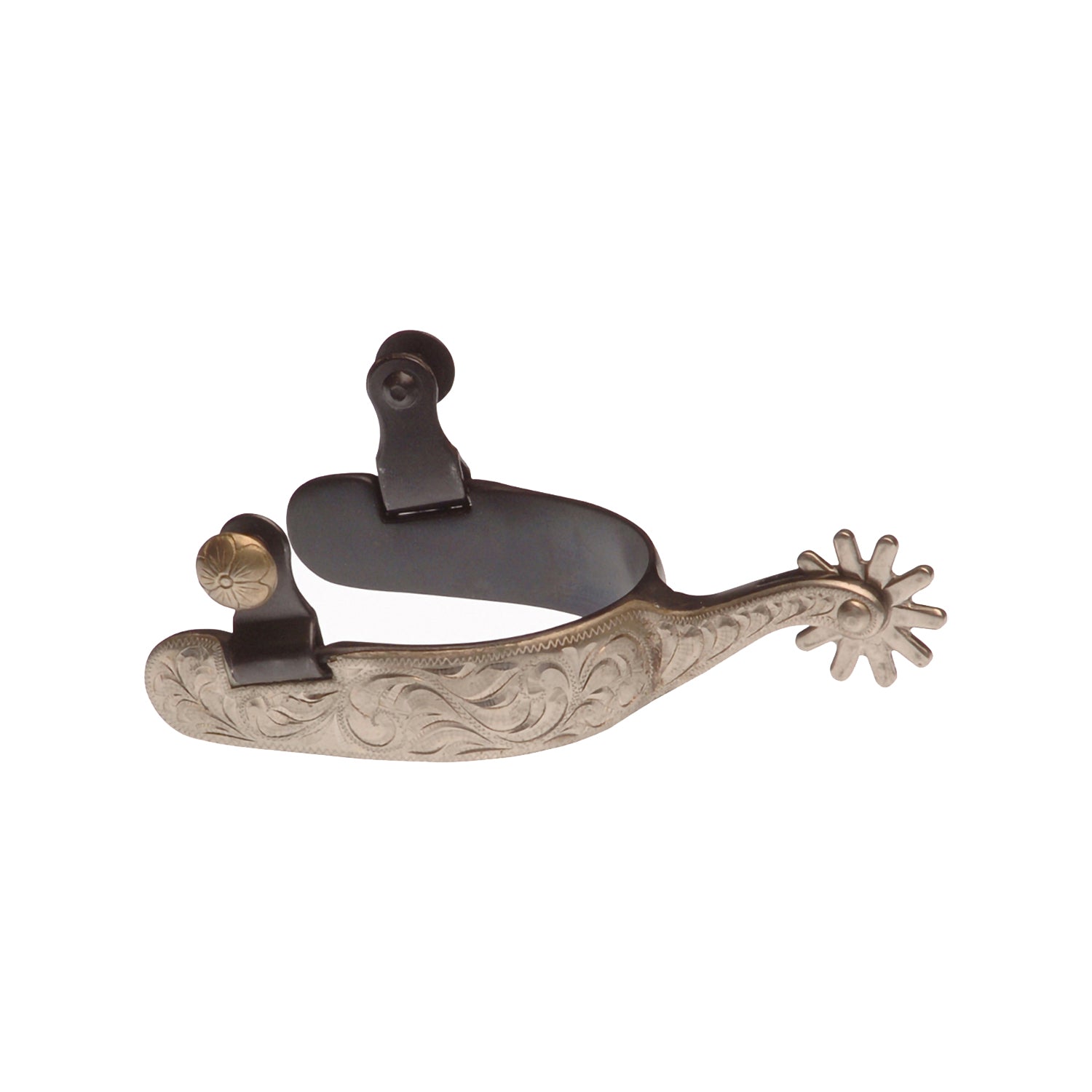 Lakota western spurs silver black SR00221