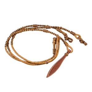 Pool's Westernzügel aus geflochtenem Rohleder