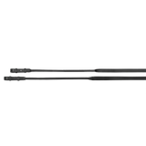 Passier leather reins with one side rubber with round fronts with hook studs