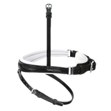 Passier anatomically formed caveson special with patent leather trim, white lining and flash strap