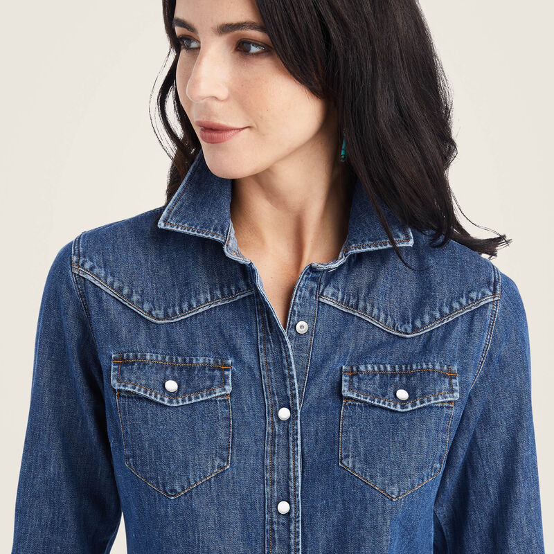 Ariat farriday denim shirt für Damen