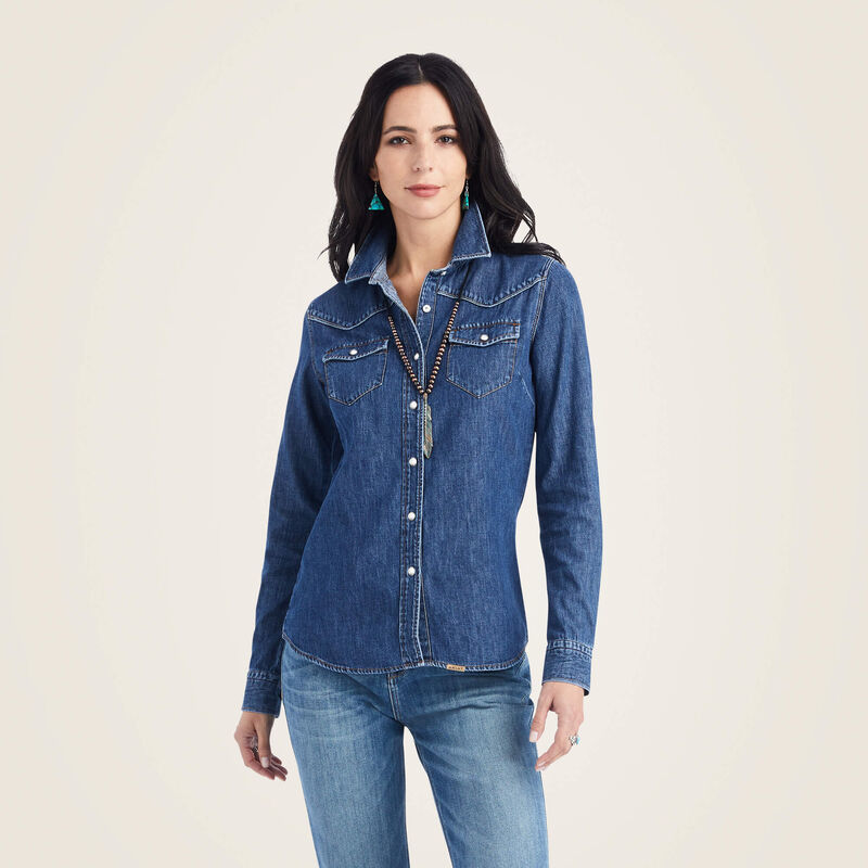 Ariat farriday denim shirt für Damen