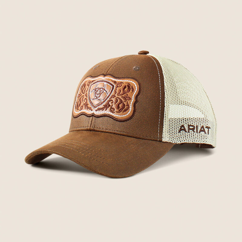 Ariat floral leather patch Kappe für Damen