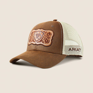 Ariat floral leather patch Kappe für Damen