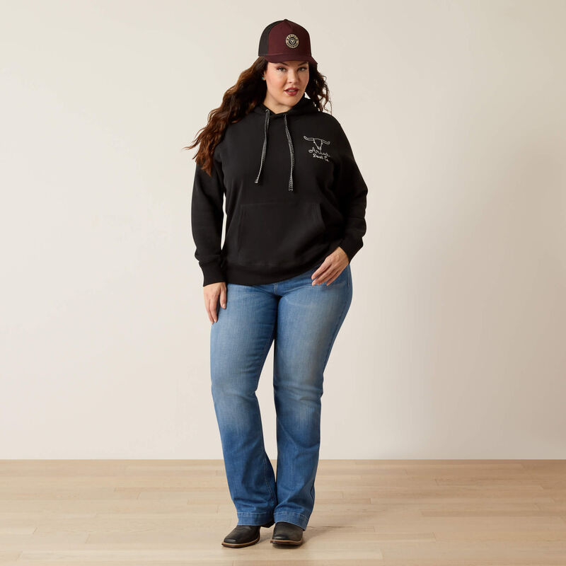 Ariat steer stitch hoodie für Damen
