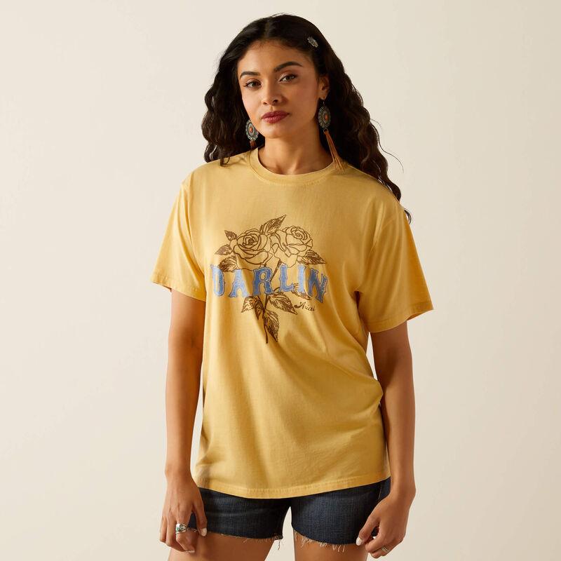 Ariat darlin rose western T - shirt für Damen