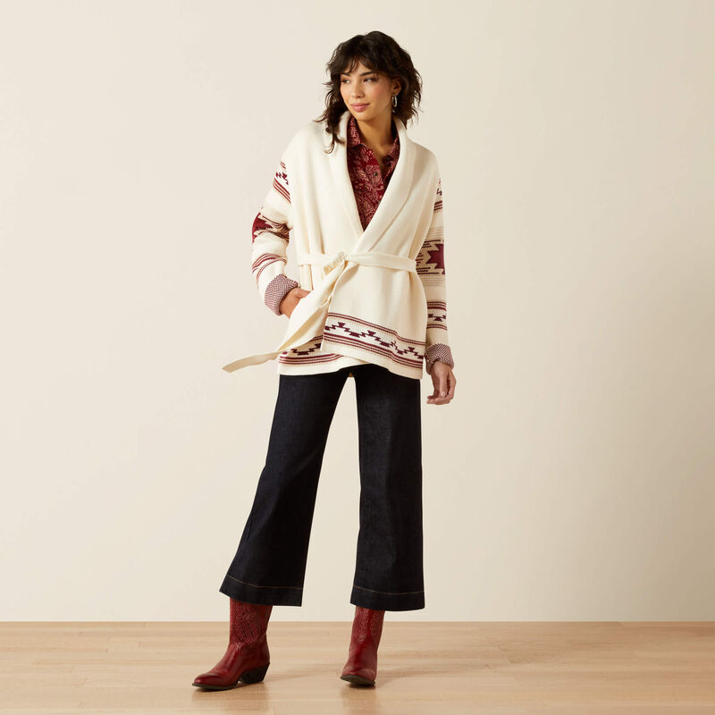 Ariat westward wrap sweater für Damen