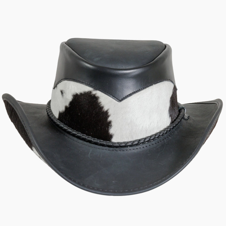 American hat makers Pinto | Leder-Cowboyhut mit Kalbsleder-Akzenten