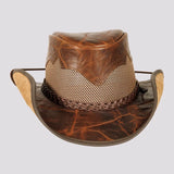 American hat makers Stampede | Cowboyhut aus Rindsleder mit Netzseiten