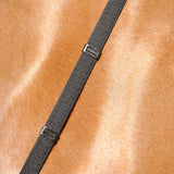 Passier web bridle reins with leather hand grips and stops with hook studs