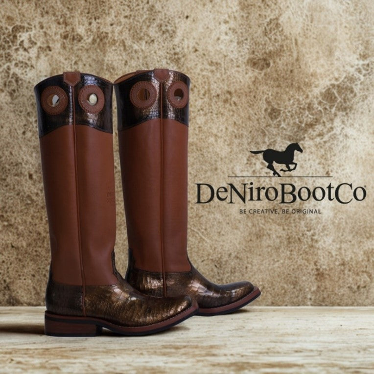 De Niro Westernstiefel Buckaroo Cocco Bronzo