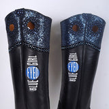 De Niro Westernstiefel Buckaroo Blau