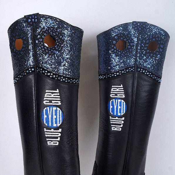 De Niro Westernstiefel Buckaroo Blau