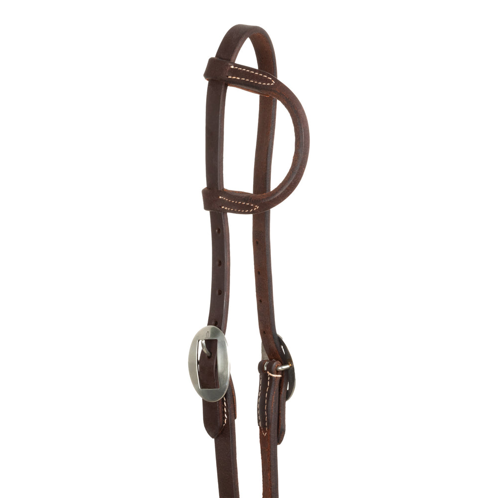 Lakota one ear leather headstall