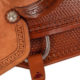 McBryan working cow saddle basket tooling MBH08003