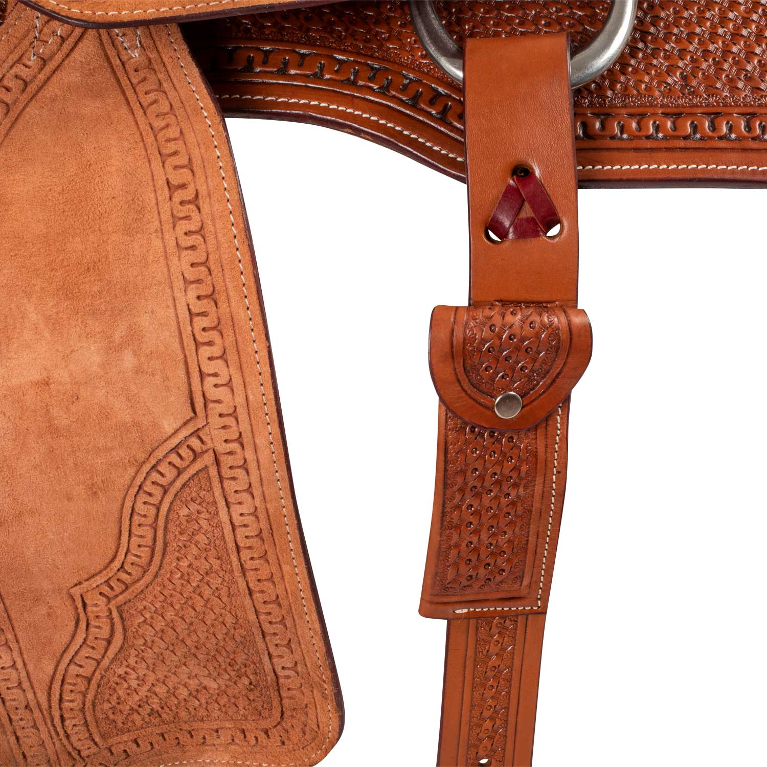 McBryan working cow saddle basket tooling MBH08003