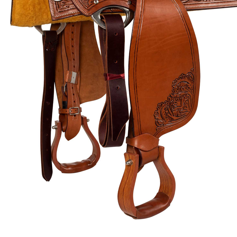 McBryan working ranch saddle pro flower  tooling MBH08009
