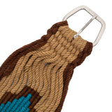 Pool's Westerngurt aus Mohair im Azteken-Design