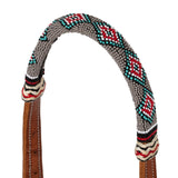 Pool's Sandperlen-Bosal-Set mit Cotton-Mecate-Zügeln