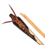 Pool's Westernzügel mit dunkler Blumenprägung