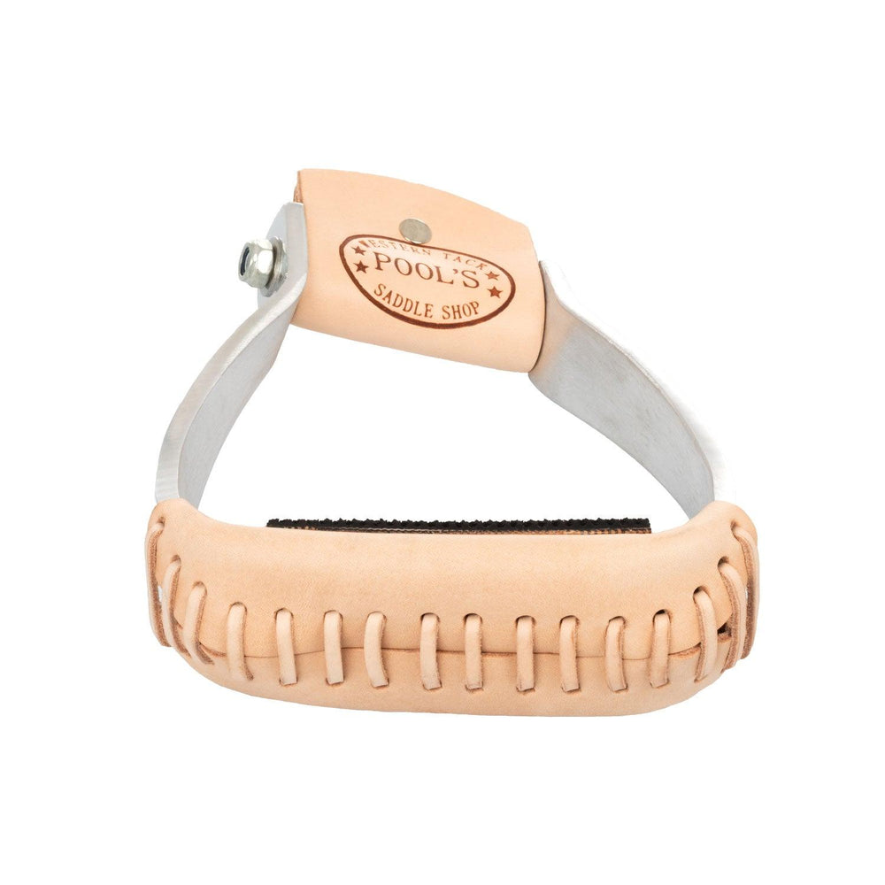 Pool's Barrel-Steigbügel mit lederbeschichteter Trittfläche