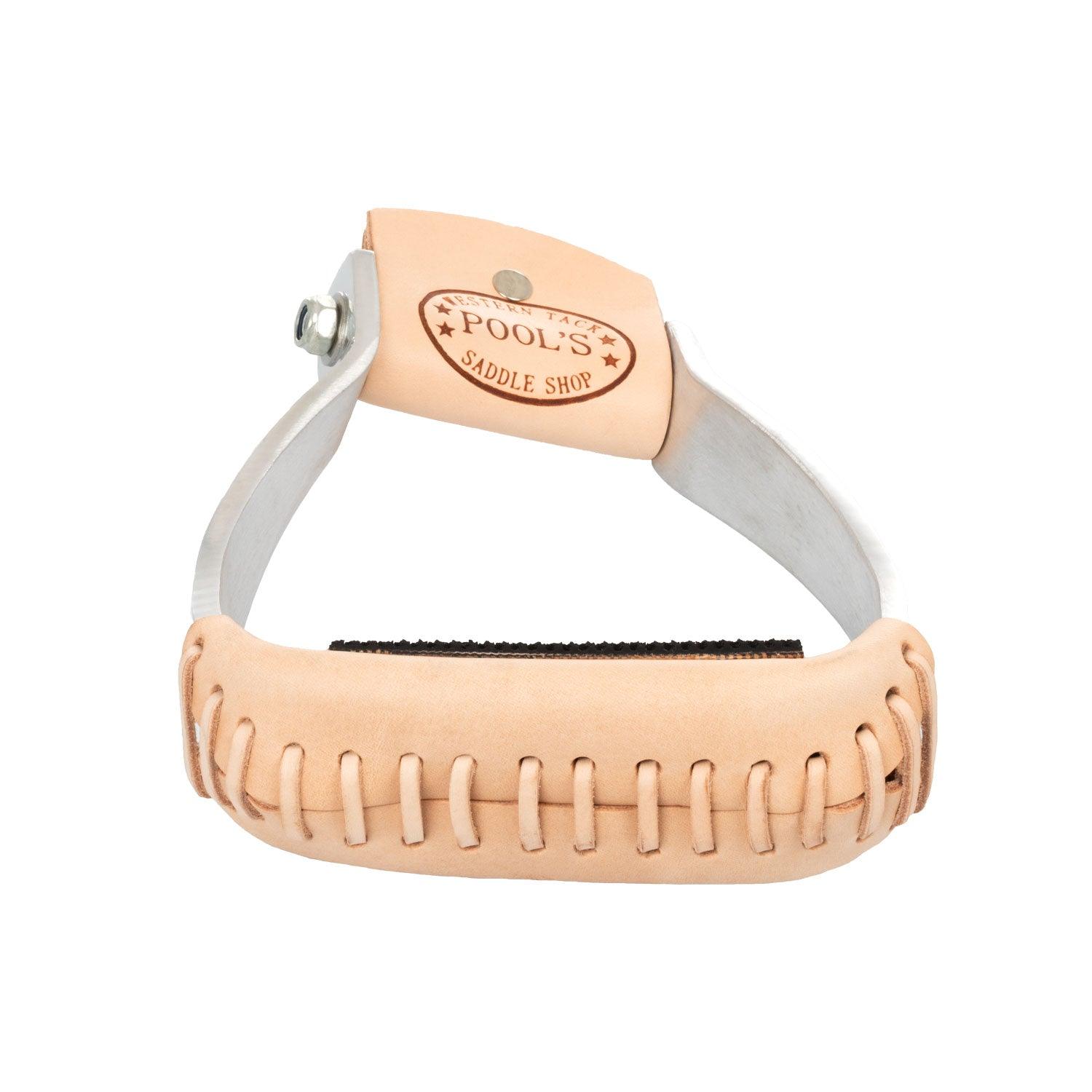 Pool's Barrel-Steigbügel mit lederbeschichteter Trittfläche