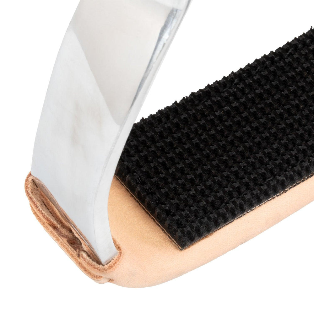 Pool's Barrel-Steigbügel mit lederbeschichteter Trittfläche