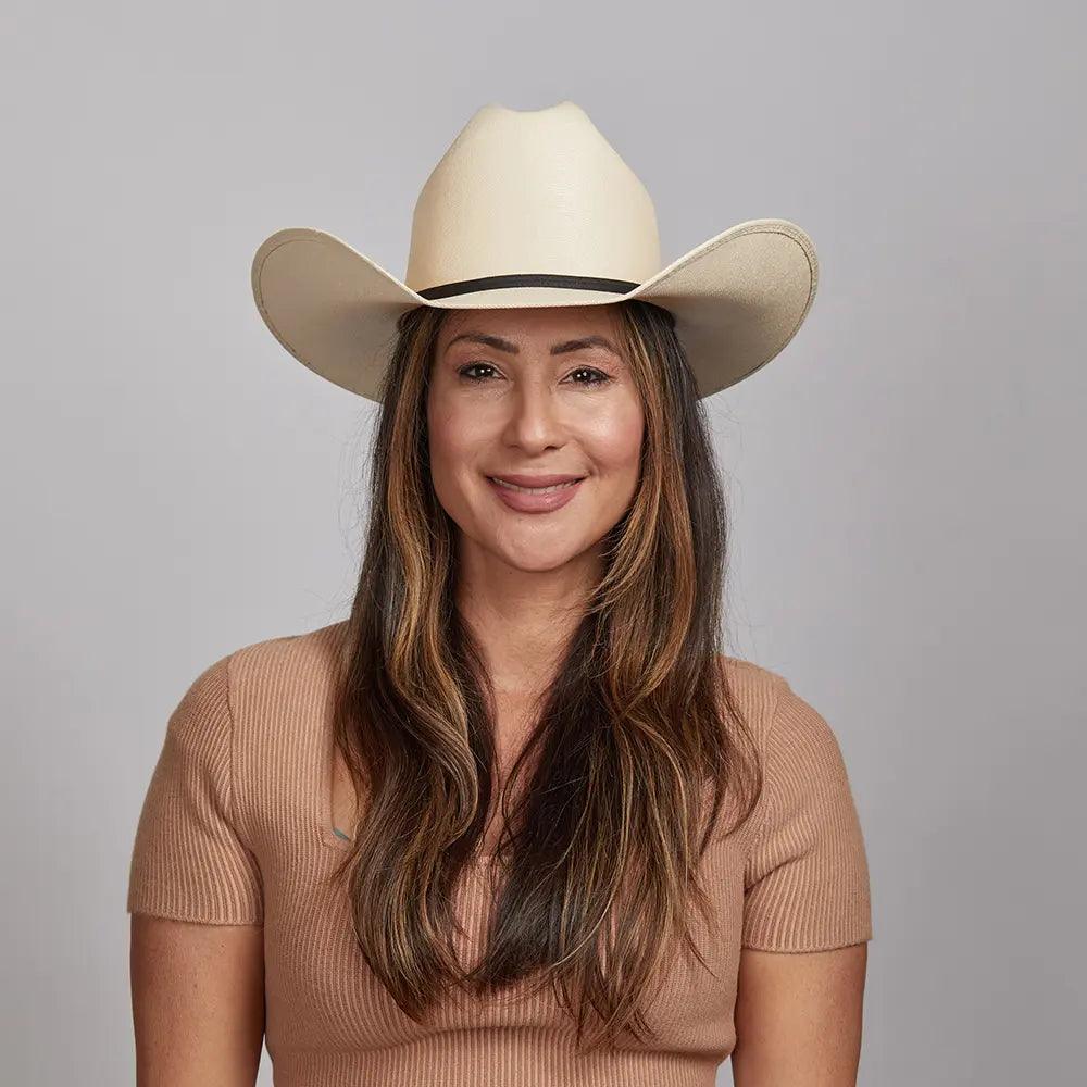 American hat makers Pioneer | Western-Cowgirl-Hut aus Canvas-Baumwolle für Damen