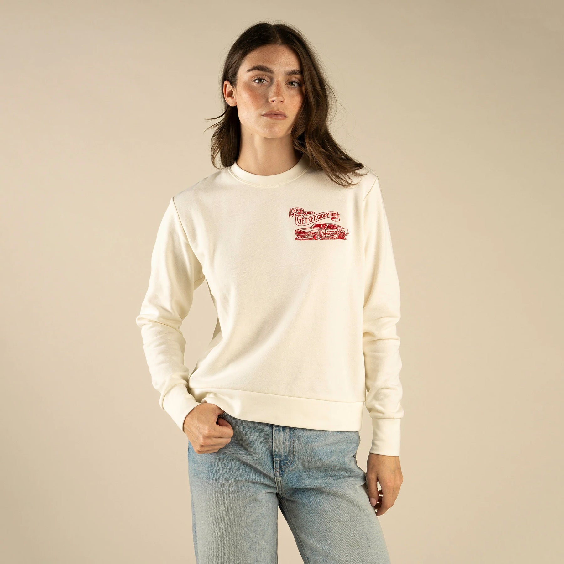 Sendero Giddy Up Sweatshirt mit überschnittenen Schultern