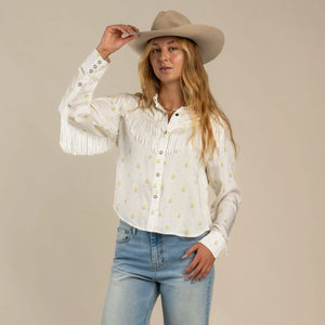 Sendero June Langarmshirt mit Fransen