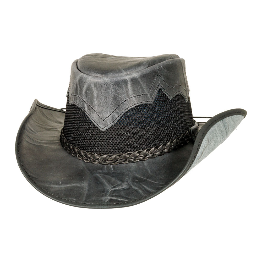 American hat makers Stampede | Cowboyhut aus Rindsleder mit Netzseiten