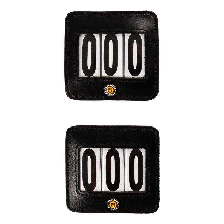 Equestro 3 digits competition number holder 9 x 8 cm - HorseworldEU