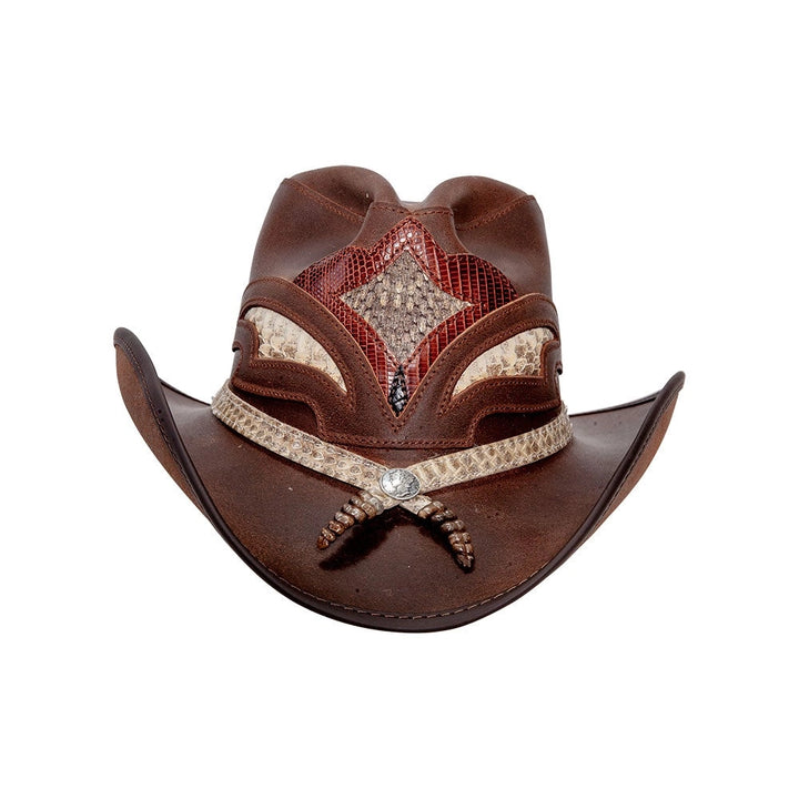 American hat makers Storm | Cowboyhut aus Leder und Klapperschlangenhaut