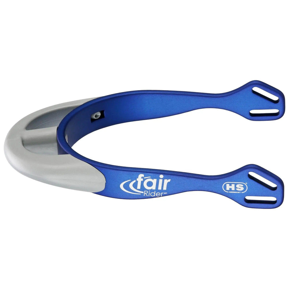 Herm. Sprenger fairRider spurs - aluminium, 25mm neck blue thin rounded 47623 Herm. Sprenger
