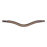 HFI padded wave browband with strass - HorseworldEU