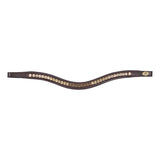 HFI padded wave browband with strass - HorseworldEU