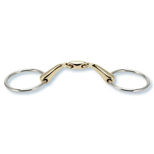 Stübben anatomic loose ring snaffle double broken sweet copper 2223 Stübben