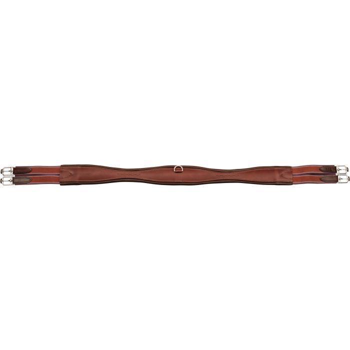 Stübben Leather girth long Overlay with both elastic ends - HorseworldEU
