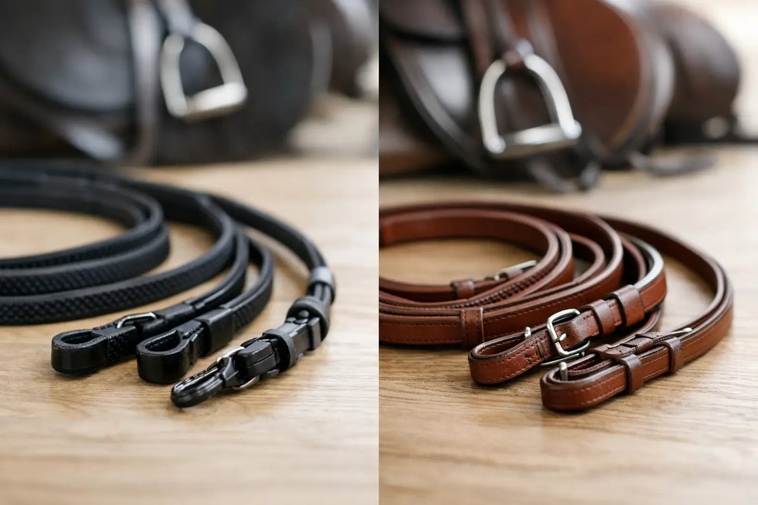 Rubber Reins vs Leather Reins