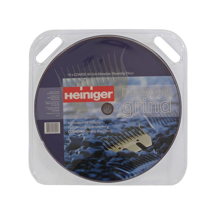 Heiniger schuurpapier grof 40 korrel (kammen), blisterverpakking 10 stuks