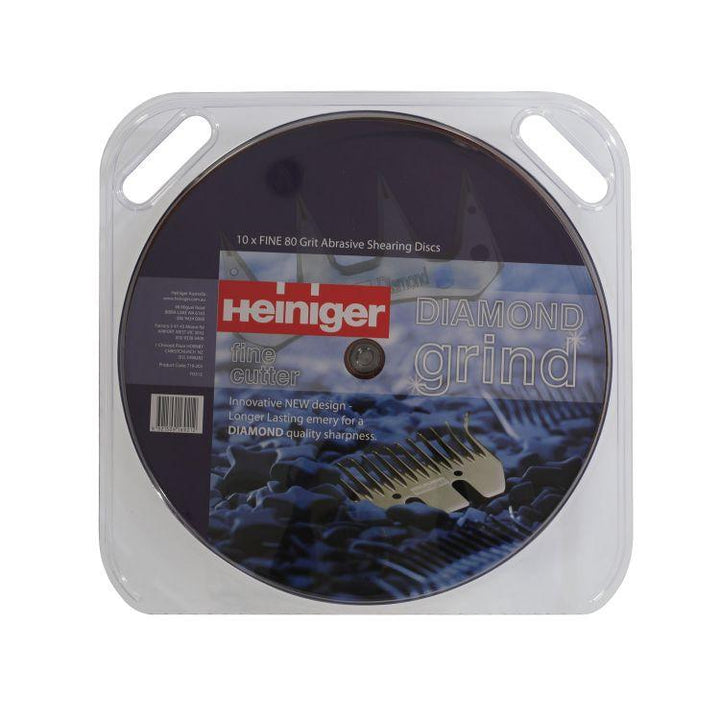 Heiniger schuurpapier fijn 80 grit (snijmessen), blisterverpakking 10 stuks