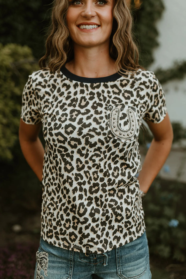 Rodeo quincy lucky lizzy leoparden T-shirt