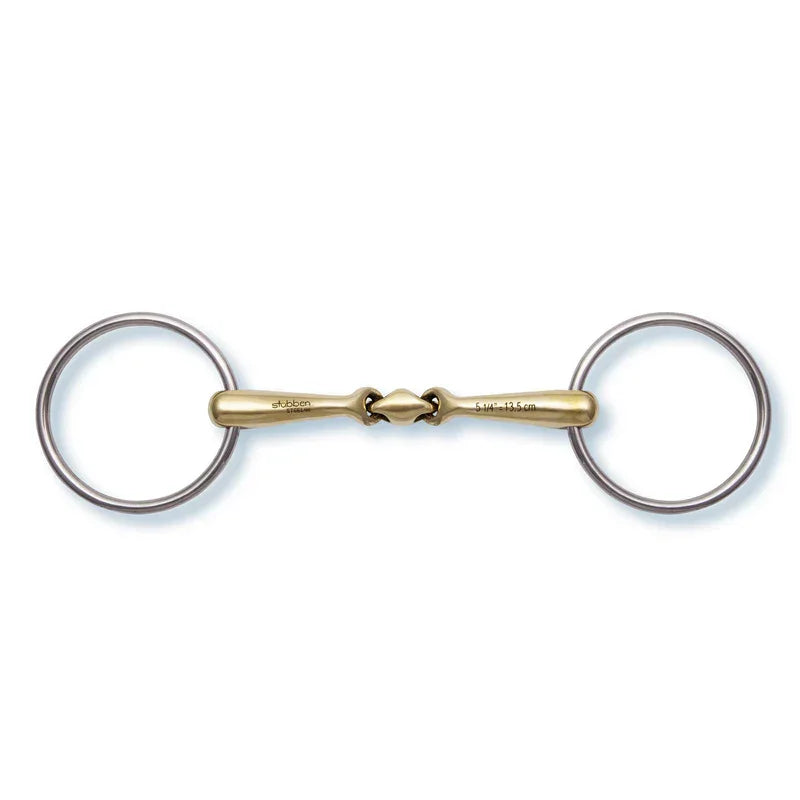 Stübben 2423 Loose Ring Snaffle double jointed