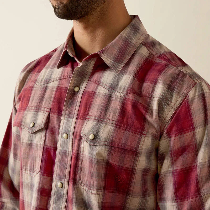 Ariat retro hawthorne fitted western snap shirt
