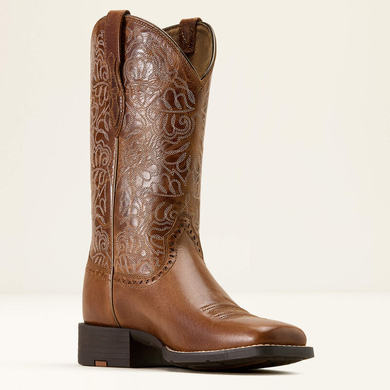 Ariat Round up Remuda wide square toe Western boot for ladies