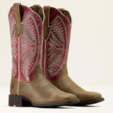 Ariat round up ruidoso wide square toe western boot for ladies